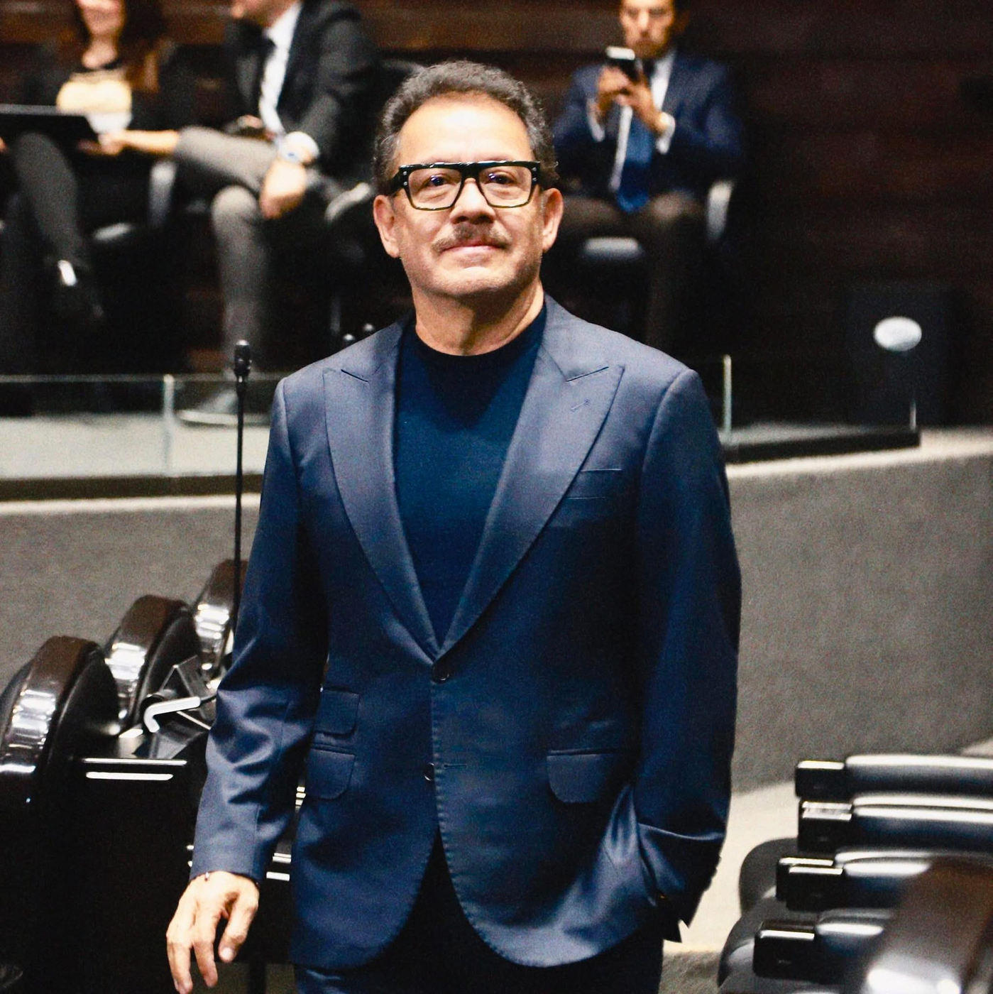 Ignacio Mier en el recinto del Senado